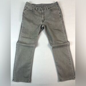 Levi’s 514 Men’s Denim Straight Jeans Medium Wash Gray Regular Fit 36W 30L